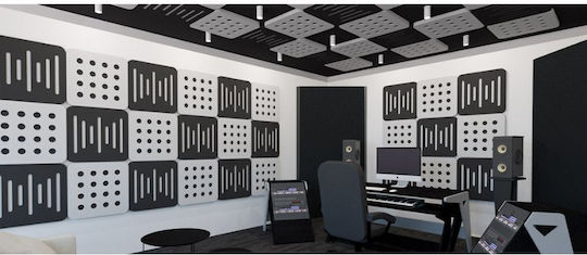 Audiodesigner Ecoplan Ηχοαπορροφητικό Πάνελ (1τμχ) 60cm x 60cm x 40mm σε Γκρι Χρώμα