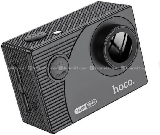 Hoco DV100 64GB Action Camera HD (720p) Υποβρύχια με Οθόνη 2" και Wi-Fi Μαύρη
