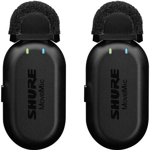 Shure Movemic Two Receiver Kit Wireless Δυναμικό Microphone Πέτου, Clip On for Mobile