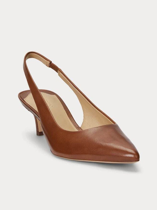 Ralph Lauren Leather Brown Low Heels