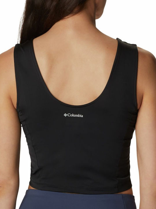 Boundless Trek Women's Athletic Crop Top Sleeveless Black