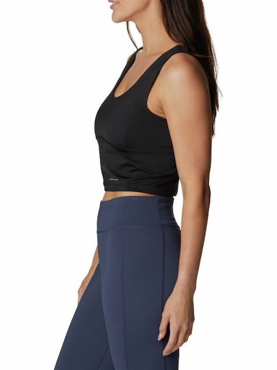 Boundless Trek Women's Athletic Crop Top Sleeveless Black