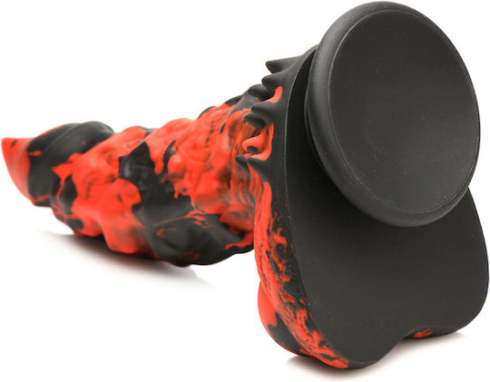 XR Dildo mit Hoden und Saugnapf Rot