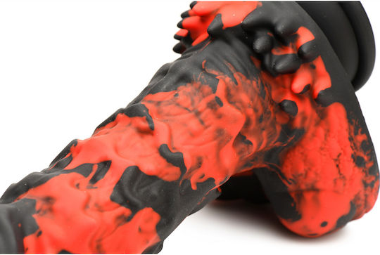 XR Dildo mit Hoden und Saugnapf Rot
