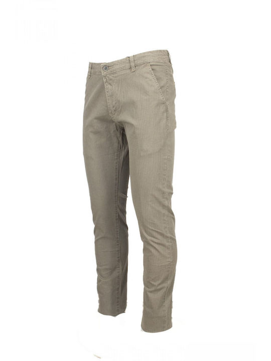 Freeman Clothing Ανδρικό Παντελόνι Chino σε Κανονική Εφαρμογή Μπεζ