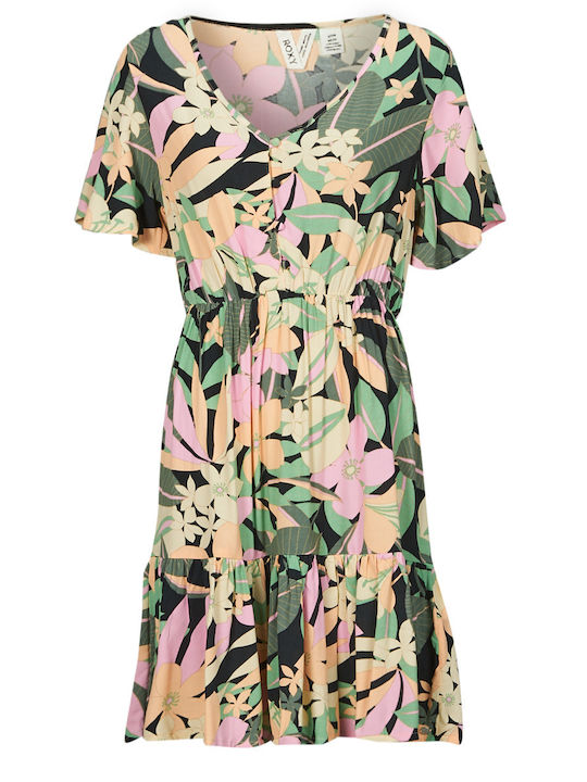 Summer Mini Shirt Dress Floral
