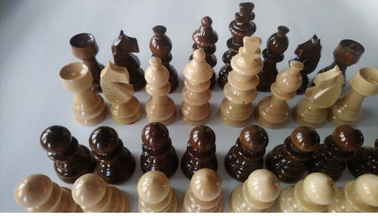 Magic Puzzle Box Wooden Chess Pawns Handmade Brown 9.5cm