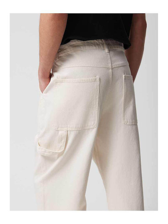 Men's Jeans Pants Beige