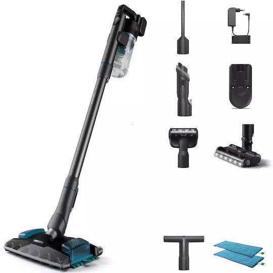 Philips Rechargeable 2 in 1 Stick & Handheld Vacuum 25.2V Black XC8055/01