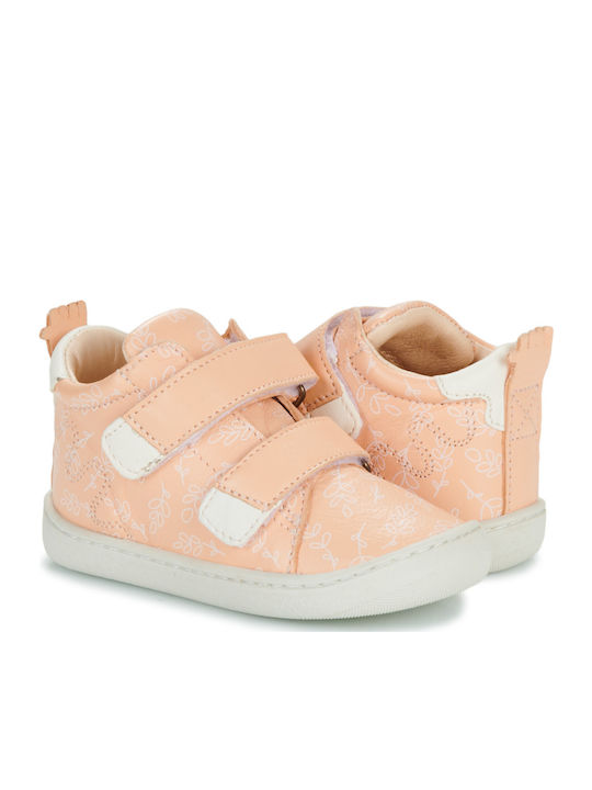 Kinderstiefel mit Bügel- und Schleifenverschluss Rosa