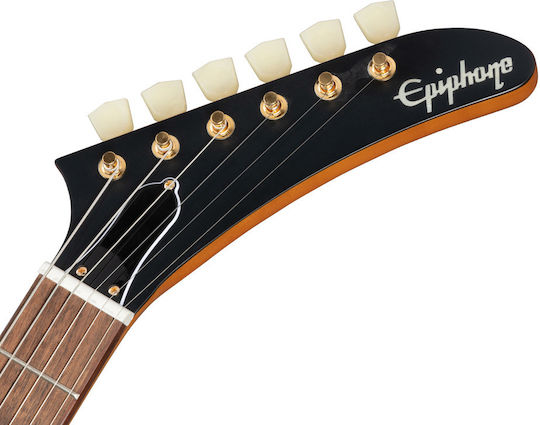 Epiphone 1958 Korina Explorer Ηλεκτρική Κιθάρα για Αριστερόχειρες Explorer με HH Διάταξη Μαγνητών Aged Natural με Θήκη