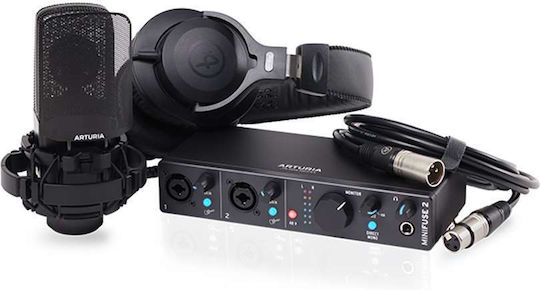 Arturia Minifuse 2 Recording Pack Εξωτερική Επαγγελματική Κάρτα Ήχου με Σύνδεση USB