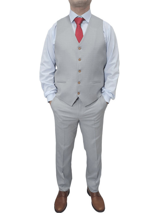Herrenanzug mit Weste Gray