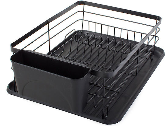 Metallic Black Sink Strainer 43x32x14cm