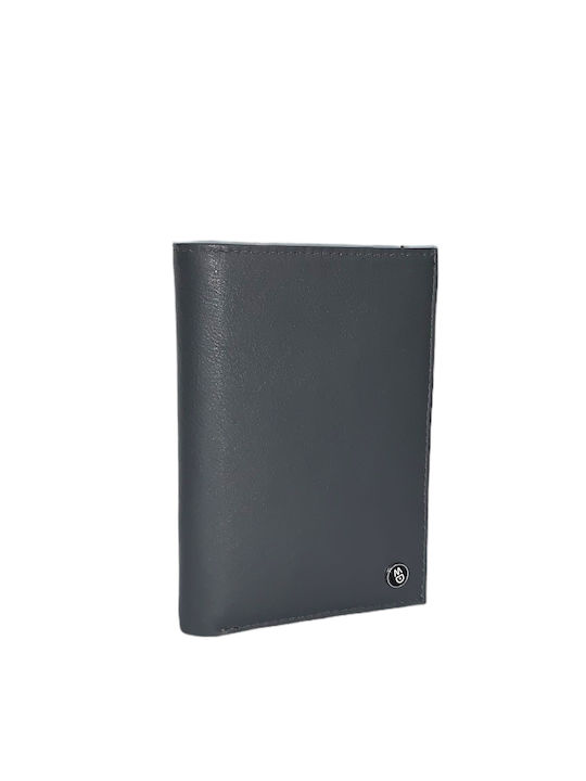 Mandarina Duck Men's Leather Card Wallet with RFID Gray