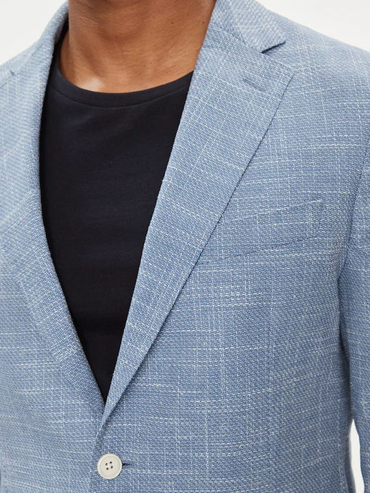 C-hanry Sommer Herrenanzugsjacke Hellblau