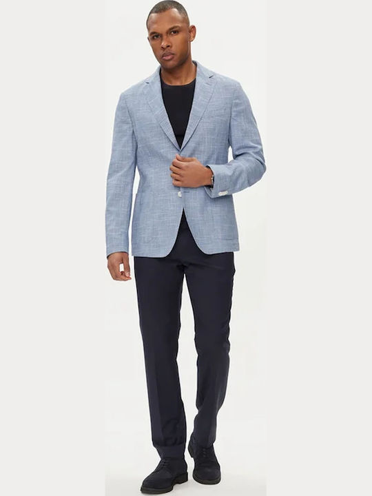 C-hanry Sommer Herrenanzugsjacke Hellblau