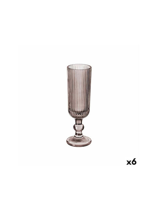 Glass Champagne made of Glass in Gray Color Goblet 160ml