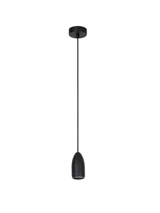 Lucide Lightning Pendant Light Single-Light for Socket GU10 Black