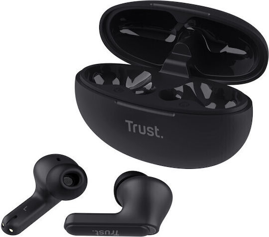 Trust Yavi In-Ear Bluetooth-Freisprecheinrichtung Kopfhörer mit Ladeetui Schwarz