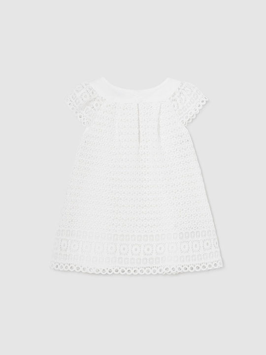 Mayoral Kids Dress Short Sleeve White