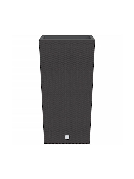 vidaXL Γλάστρα Πλαστική Καφέ 32.5x61x32.5εκ.