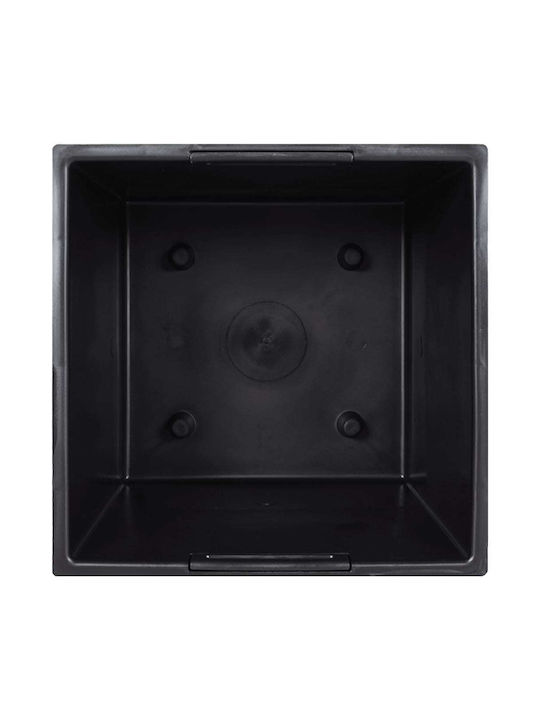 vidaXL Γλάστρα Πλαστική Καφέ 32.5x61x32.5εκ.