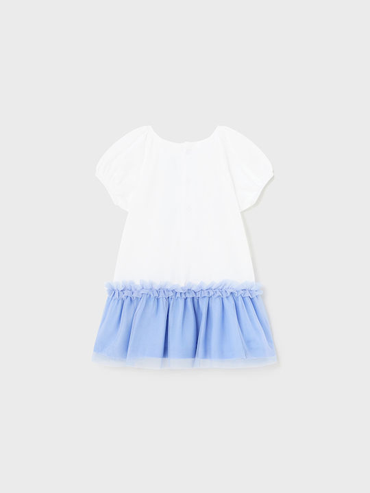 Mayoral Kids Dress Tulle blue