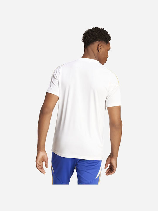 Adidas Ανδρικό Αθλητικό T-shirt Κοντομάνικο Λευκό
