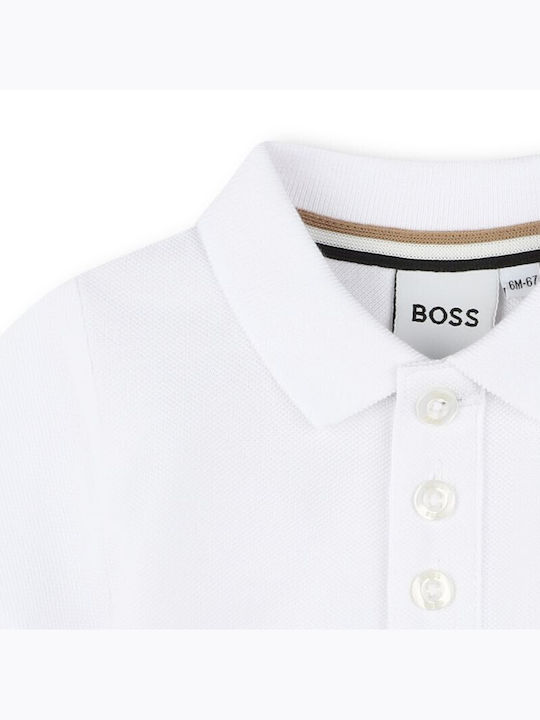 Hugo Boss Kinderhemd Kurzarm Weiß