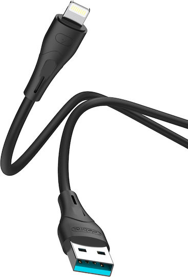 Celebrat USB-A to Lightning Cable 15W Μαύρο 1m (112596)