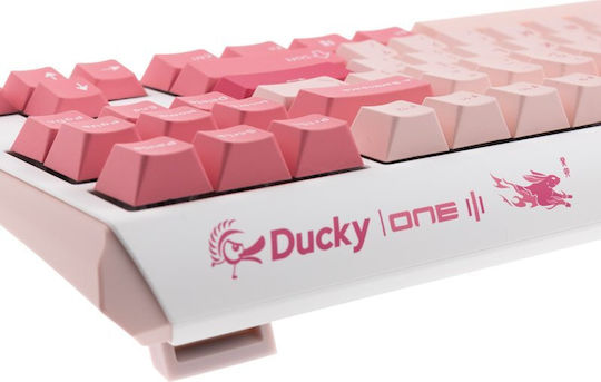 Ducky One 3 TKL Gossamer Gaming Μηχανικό Πληκτρολόγιο Tenkeyless με Cherry MX Ergo Clear διακόπτες (Αγγλικό US) Ροζ