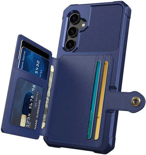 HappyCase Портмоне Силикон / Изкуствена кожа 0.5мм Син (Galaxy S23 FE)