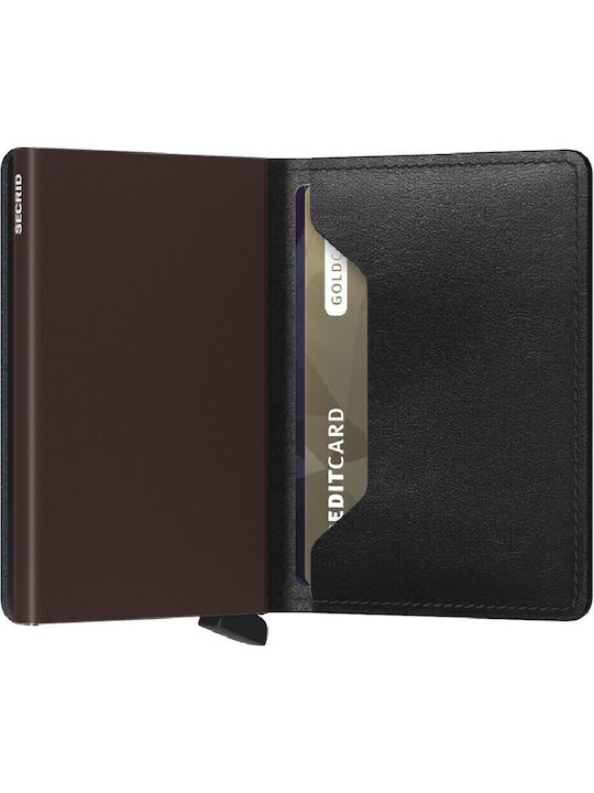 Slimwallet Herren Geldbörse Karten mit RFID Schwarz