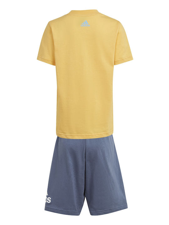 Adidas Kids Boys Essentials Logo Tee And Short Set (is2483) - Spark Adidas Kids Boys Essentials Logo Tee And Short Set (is2483) - Spark