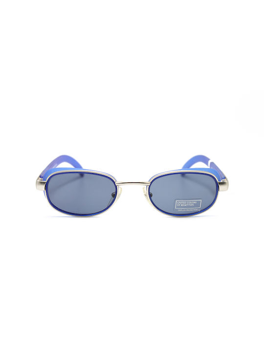 Benetton Sunglasses with Blue Metal Frame and Blue Lens UCB225 40S