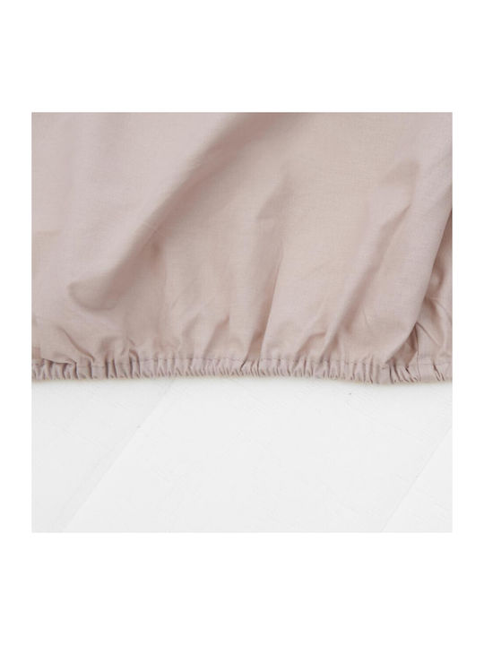 Heinner Sheet for Single Bed with Elastic 90x200cm. Ecru