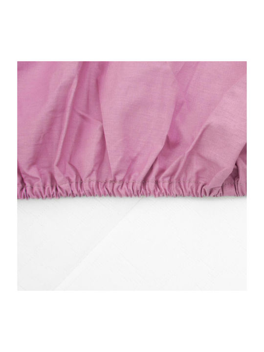 Heinner Cearșaf Dublu cu Elastic 140x200cm. Roz
