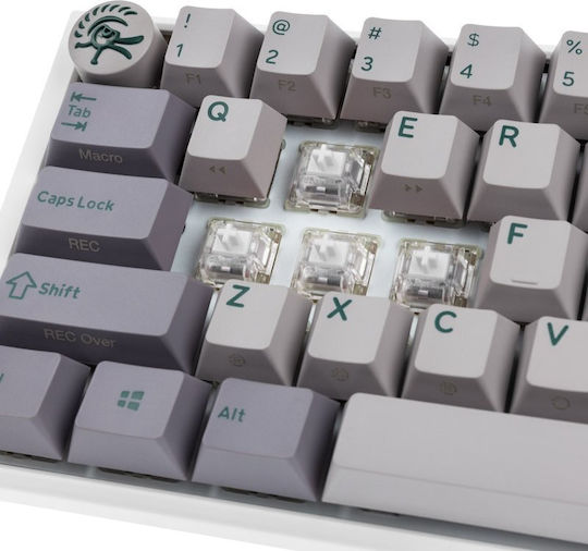 Ducky One 3 SF Gaming Mechanical Keyboard 65% with Cherry MX Ergo Clear switches and RGB lighting (English US) Mist Grey