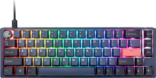 Ducky One 3 SF Gaming Mechanical Keyboard 65% with Cherry MX Ergo Clear switches and RGB lighting (English US) Cosmic Blue