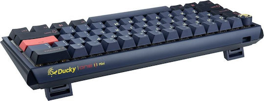 Ducky One 3 Mini Gaming Μηχανικό Πληκτρολόγιο 60% με Cherry MX Ergo Clear διακόπτες και RGB φωτισμό (Αγγλικό US) Cosmic Blue