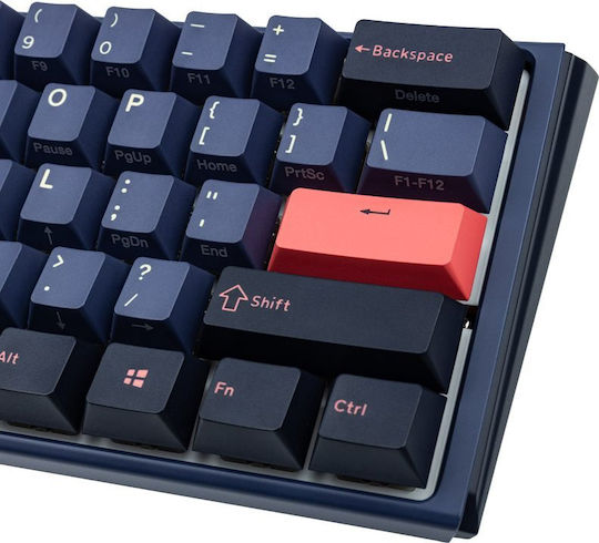 Ducky One 3 Mini Gaming Μηχανικό Πληκτρολόγιο 60% με Cherry MX Ergo Clear διακόπτες και RGB φωτισμό (Αγγλικό US) Cosmic Blue