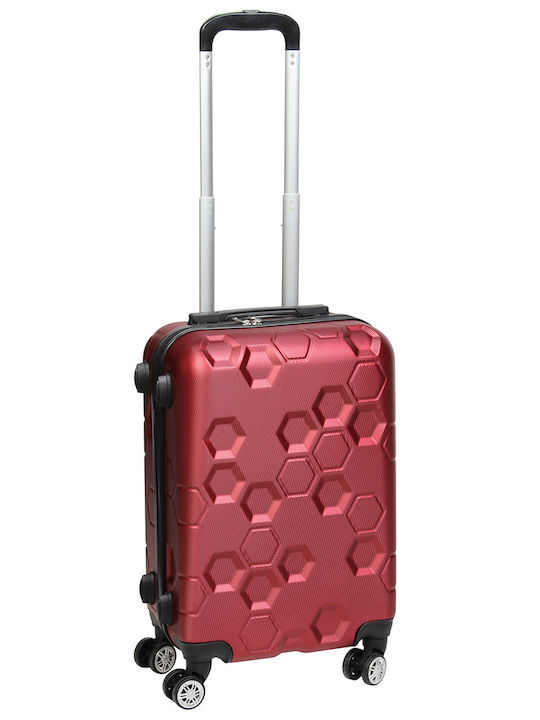 Keskor Valiză de Călătorie Cabină Dură Red cu 4 roți Înălțime 56cm 16642