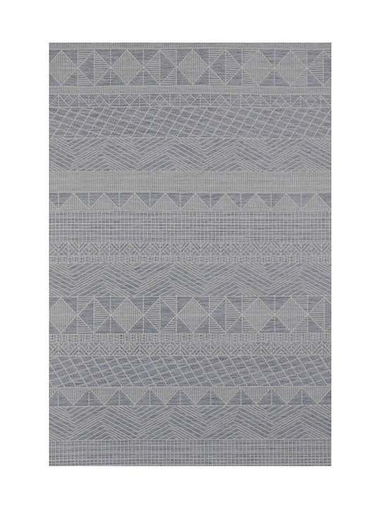 Woven Rug Jersey 765/514 Light Petrol Geometric Patterns - Colore Colori - 2.30x2.80