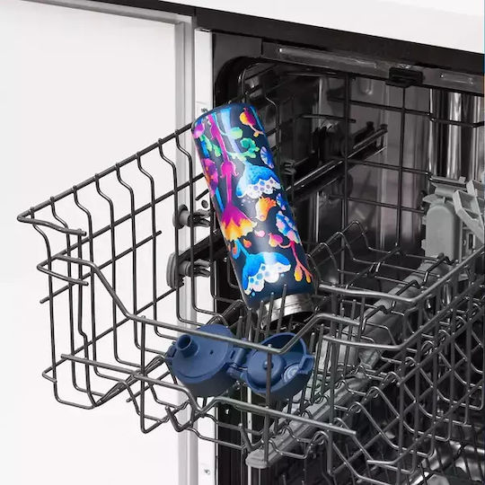 Ion8 Sticlă Termos Oțel Inoxidabil Fără BPA 500ml Floral Strălucitor