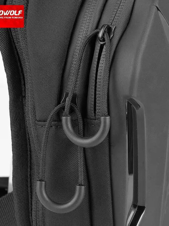 Motowolf Motorcycle Leg/shoulder Bag, Stretch, Hardshell, Quick Release, Black