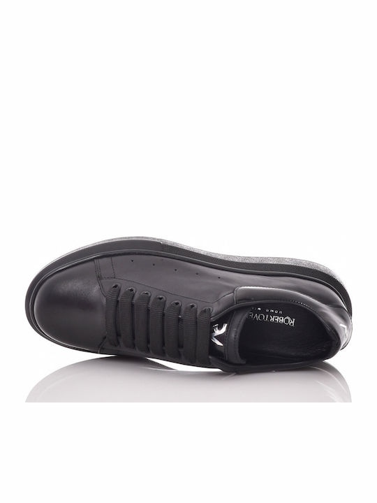 Roberto Venuti Leather Sneaker With High Sole - 49301