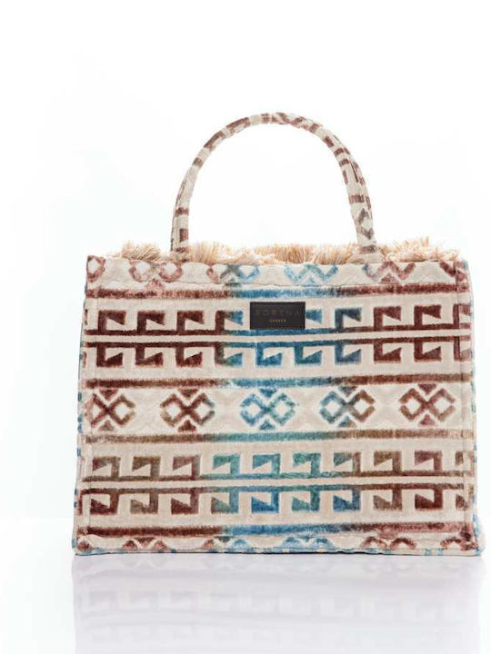 Sorena Handmade Greece Large Ithaki Tote Bag 1023