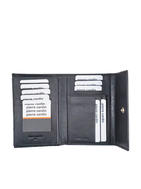 Damen Leder Geldbörse Pierre Cardin 239 Schwarz