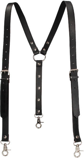 Shots Leather Ανδρικό Harness Μαύρο